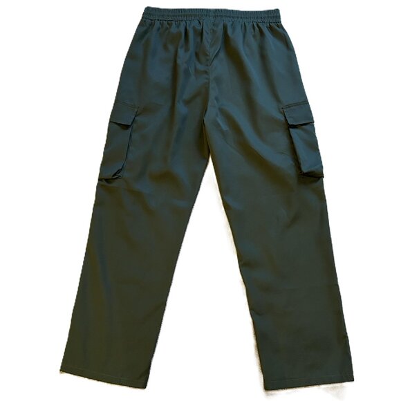 (NEW) Lightweight Elastic Waist Cargo Pants in Forest Green (34) - Picture 2 of 5